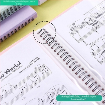 Műanyag többoldalas kottafolder zongorához, 85C lemezvastagsággal, logónyomtatás elérhető