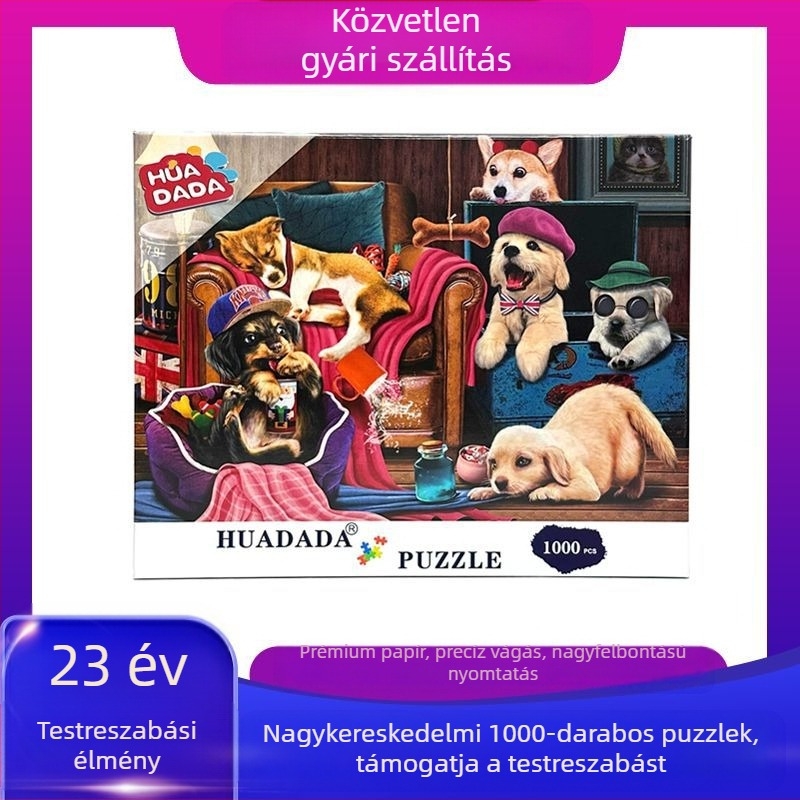 Síksz puzzle tájképpel - papír, személyre szabott képek, 24 darabos doboz