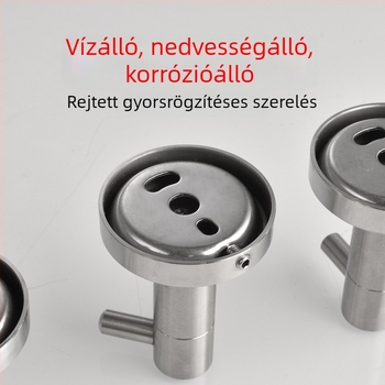 Fürdőszobai készlet – 304 rozsdamentes acél, fúrás nélküli szerelés, modern minimalist stílus, Youhonggao
