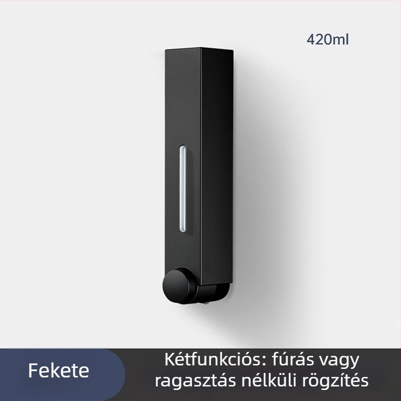 Fali ABS mosdó- és samponadagoló, kézi nyomó működés, modern minimalist stílus, fürdőszoba és konyha, British Hansha márka