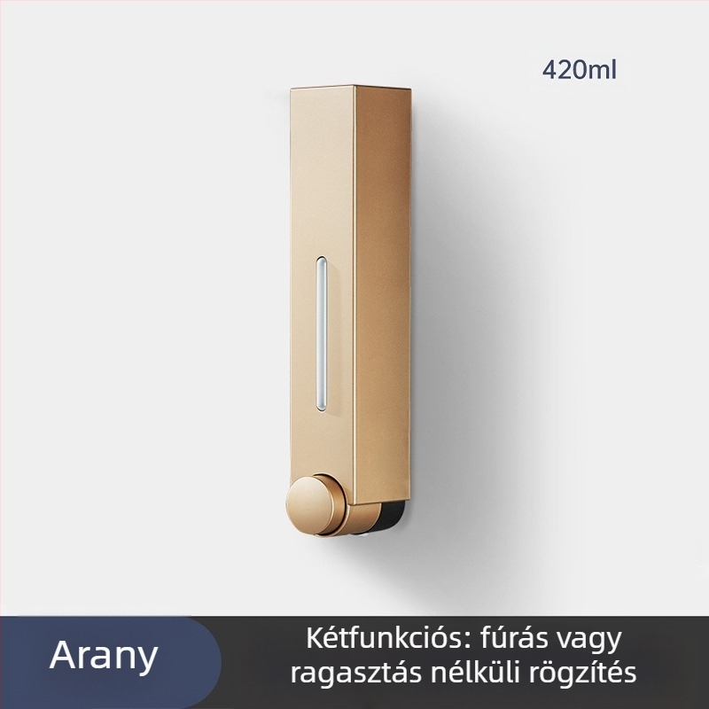 Fali ABS mosdó- és samponadagoló, kézi nyomó működés, modern minimalist stílus, fürdőszoba és konyha, British Hansha márka