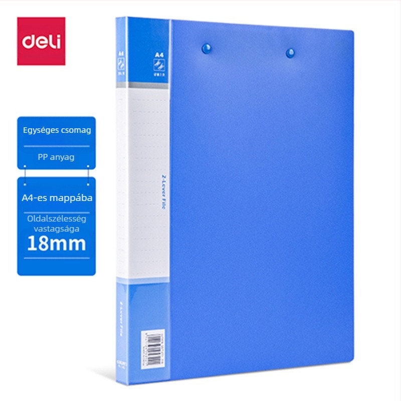 Deli 5301 Műanyag Egyoldalas Erős Klipsz, Lemezvastagság 0.7 mm, Hátsó Szélesség 18 mm