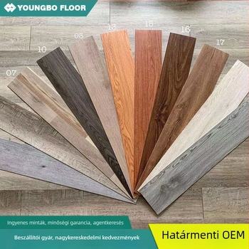 Öntapadó PVC padlóburkolat (LVT) fa mintázatú, 1,5 mm vastagságú, megerősített kopásállóság, modern minimalist stílus