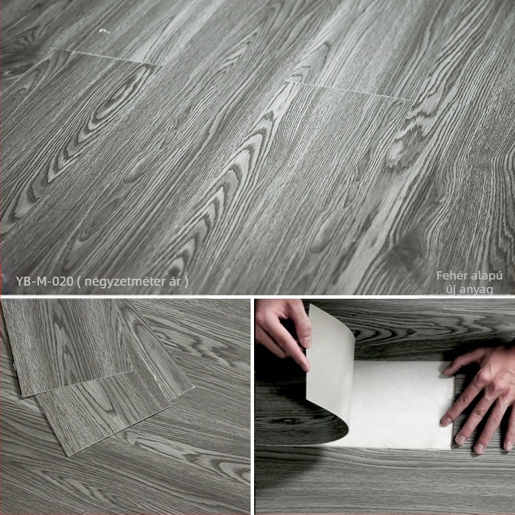 Öntapadó PVC padlóburkolat (LVT) fa mintázatú, 1,5 mm vastagságú, megerősített kopásállóság, modern minimalist stílus