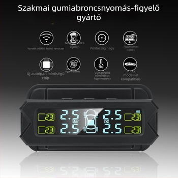 Che Shitong TPMS gumiabroncsnyomás-figyelő szenzor TY21-22 — 0-8 Bar, digitális kijelző, elektronikus mérő, mini formátum