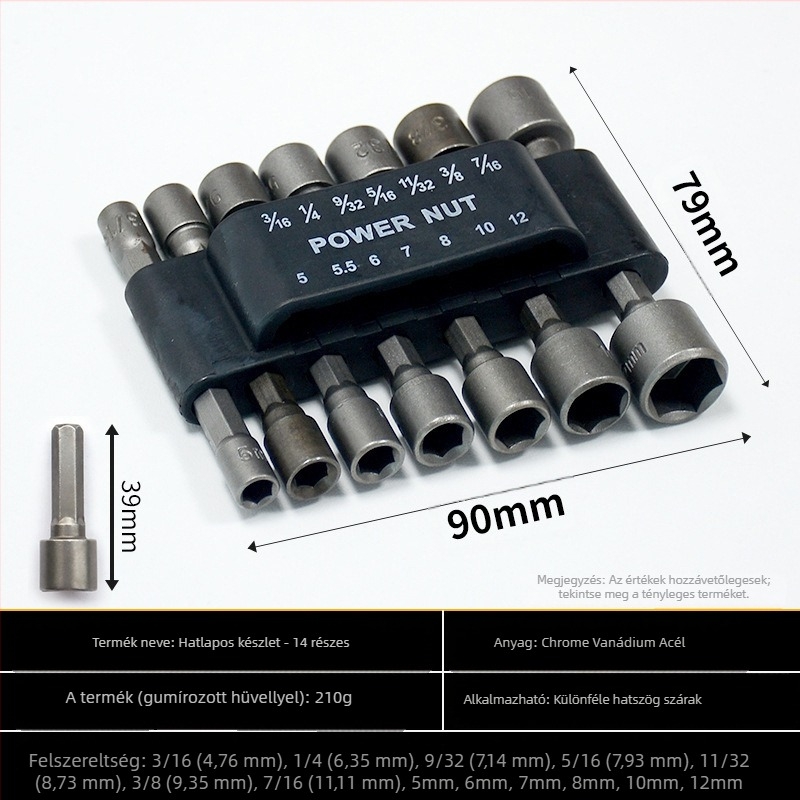 Other króm-molibdén acél dugókulcs készlet