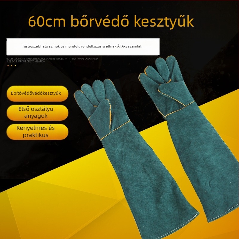 Quansheng marhabőr hegesztő kesztyűk – védő kesztyűk hegesztéshez