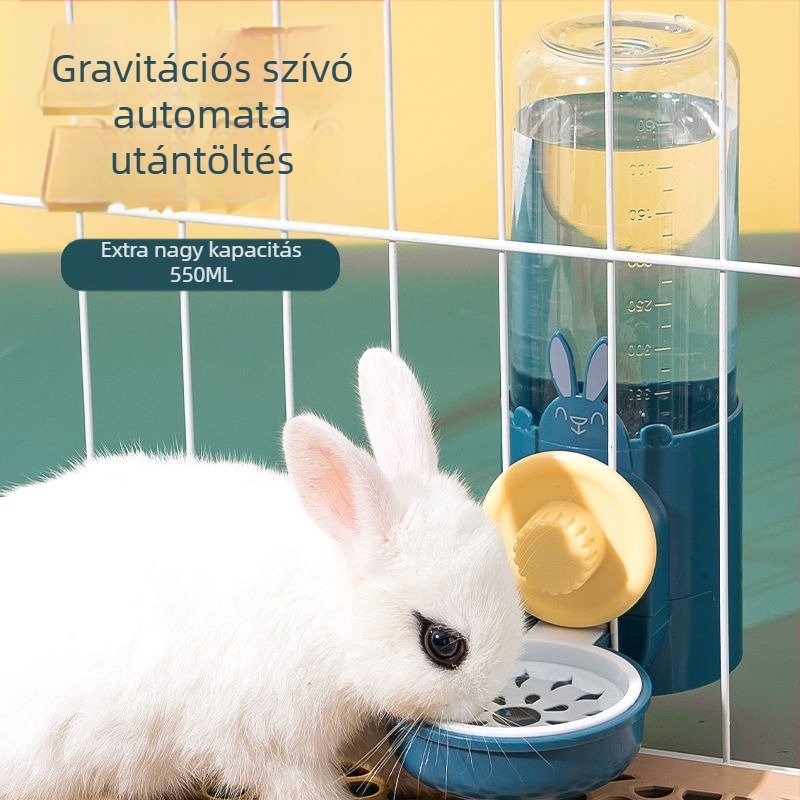Függő itatót és etetőt kisállatoknak – automata etetés, ketrec-típus