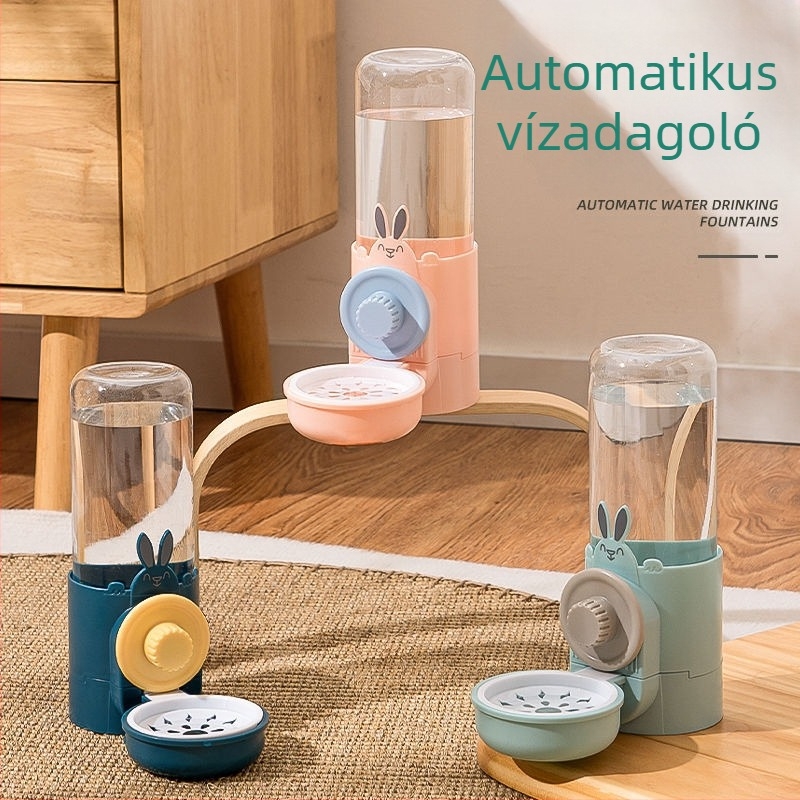 Függő itatót és etetőt kisállatoknak – automata etetés, ketrec-típus
