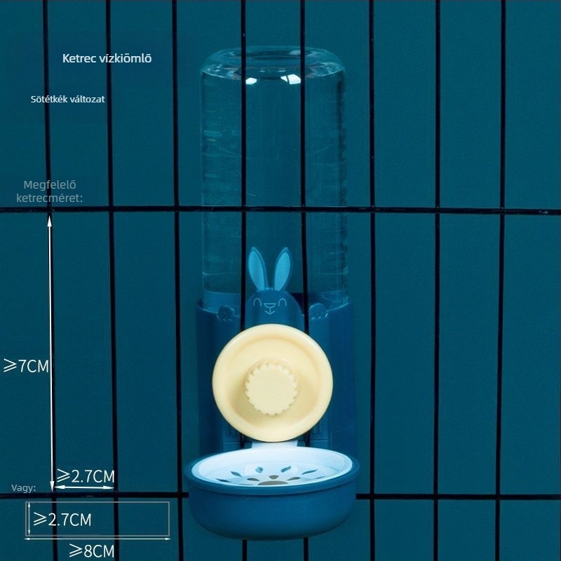 Függő itatót és etetőt kisállatoknak – automata etetés, ketrec-típus