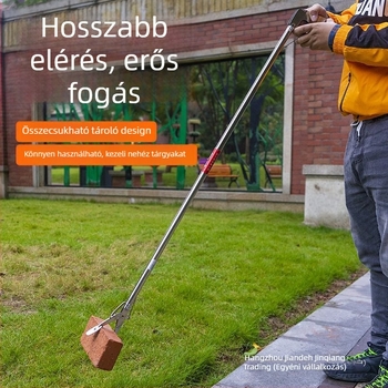 Műanyag teleszkópos hosszú nyeletű higiénikus fogóklipsz a vécé tisztításához