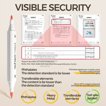 Enmi két végű akril marker gyerekeknek, DIY akvarell projektekhez