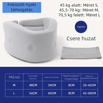 Memóriahabos nyaki merevítő, háromdimenziós fűtés, modell 5-5 09, testreszabható