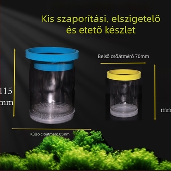 Blue bay Úszó tenyésztő-izolációs doboz guppy-k számára – műanyag kis halak inkubátora