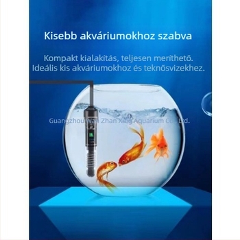 Automatikus állandó hőmérsékletű akváriumi fűtőpálca, üvegtesttel, 25–50W, 0,5 kg, Jingbang, alkalmas kis halas és teknősös akváriumokhoz