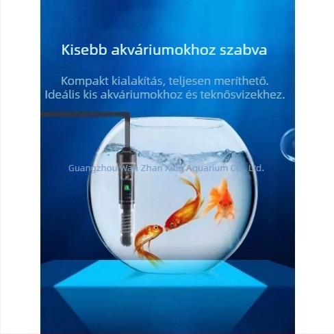 Automatikus állandó hőmérsékletű akváriumi fűtőpálca, üvegtesttel, 25–50W, 0,5 kg, Jingbang, alkalmas kis halas és teknősös akváriumokhoz