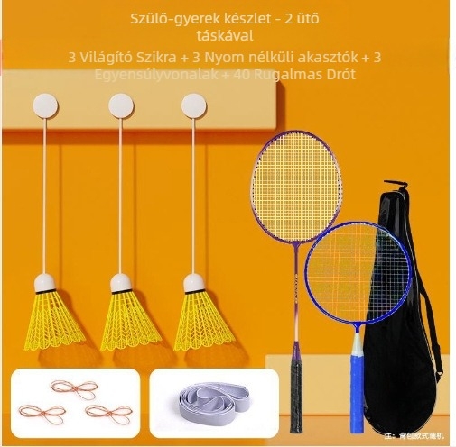 Bádminton-edző, keret vasötvözetből, 95–100 g, fogantyú G2, típus: közvetlen ütés