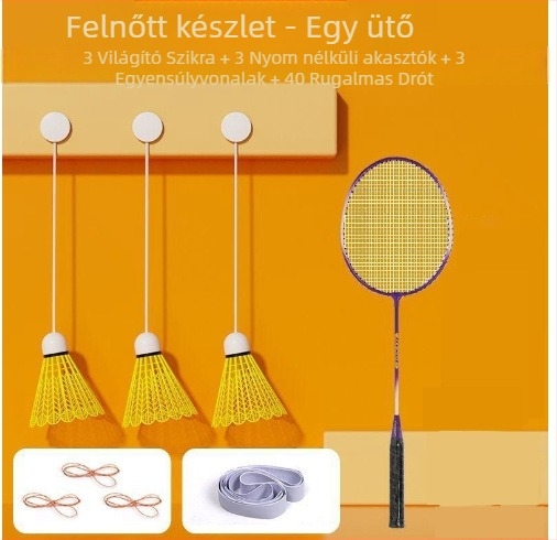 Bádminton-edző, keret vasötvözetből, 95–100 g, fogantyú G2, típus: közvetlen ütés