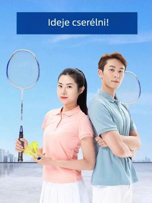 Bádminton-edző, keret vasötvözetből, 95–100 g, fogantyú G2, típus: közvetlen ütés