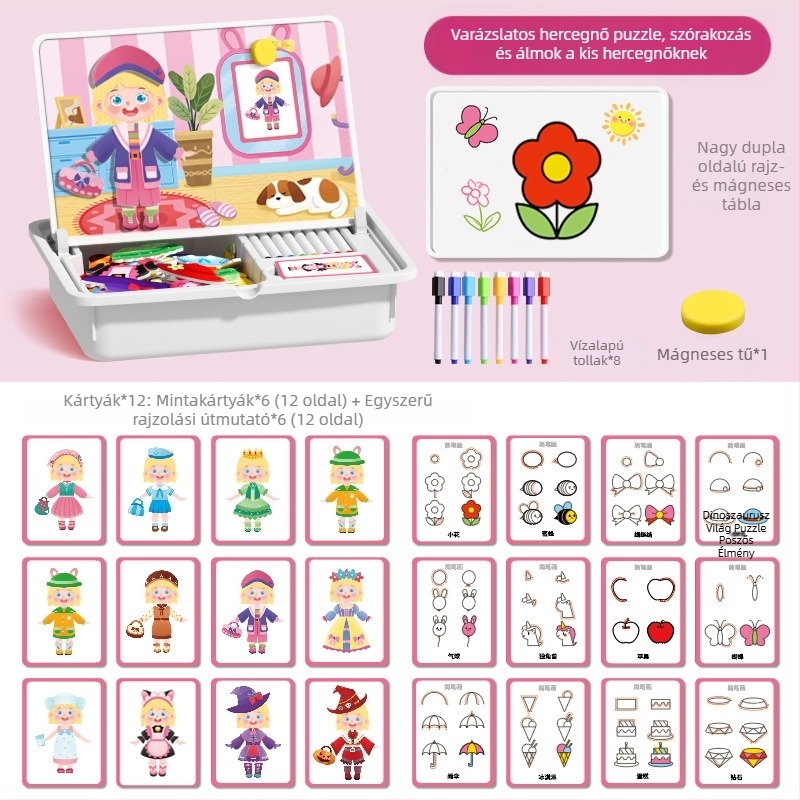 Interesting DIY Mágneses 3D Puzzle Blokkok Gyerekeknek 4–6 évesek