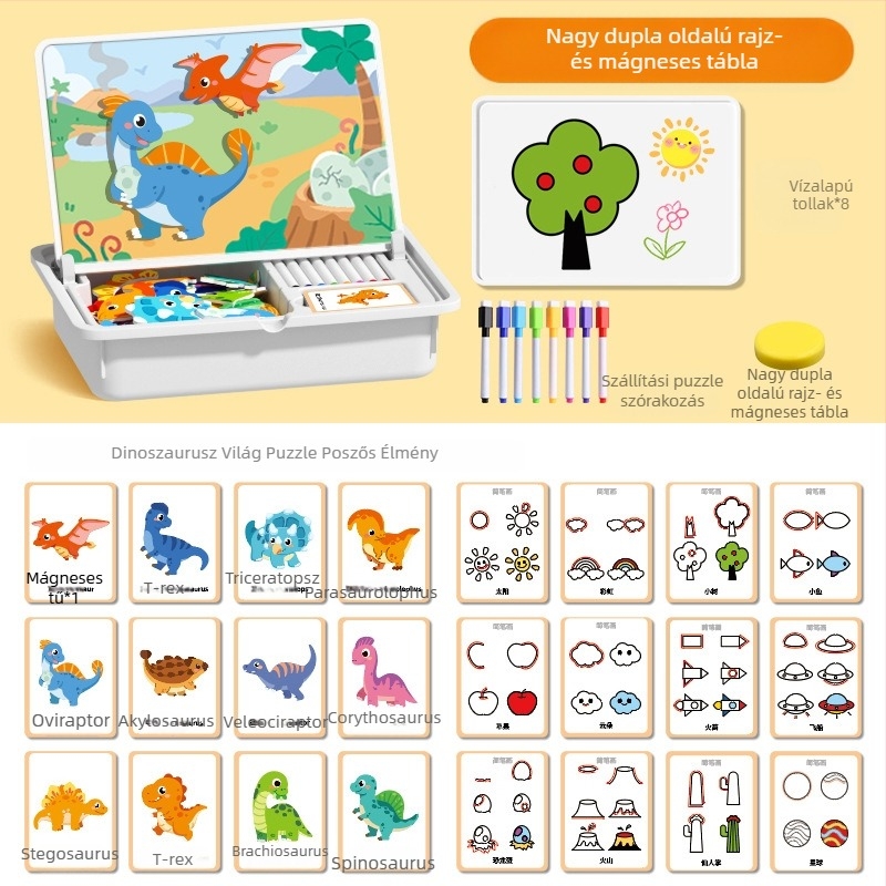 Interesting DIY Mágneses 3D Puzzle Blokkok Gyerekeknek 4–6 évesek