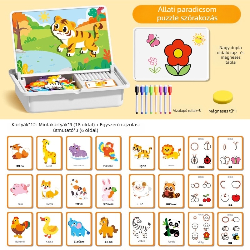 Interesting DIY Mágneses 3D Puzzle Blokkok Gyerekeknek 4–6 évesek