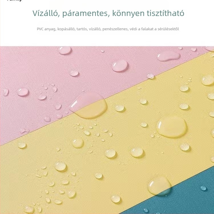 Öntapadó PVC falikép — vízálló és nedvességálló, egyszínű mintázat, egy darab, modern minimalist dekor a nappaliba, hálószobába és dolgozószobába