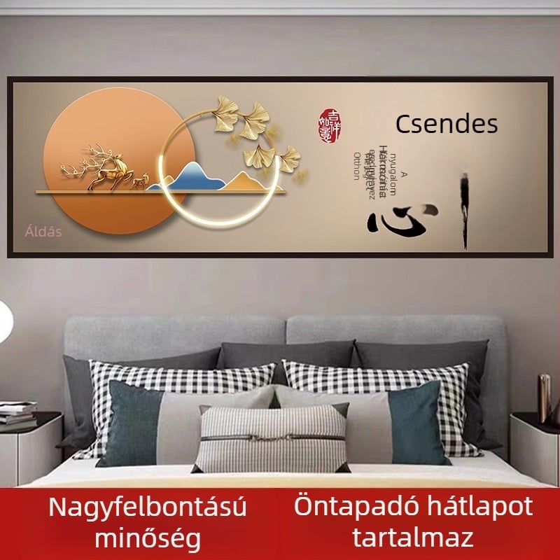 Keret nélküli dekoratív falikép, PP papírból készült alap és mag, nyomtatás, középkori stílus
