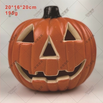 Fúvott műanyag koponyás tök lámpa Halloween és karácsony dekorációhoz