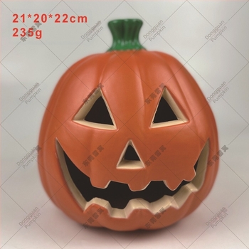 Fúvott műanyag koponyás tök lámpa Halloween és karácsony dekorációhoz