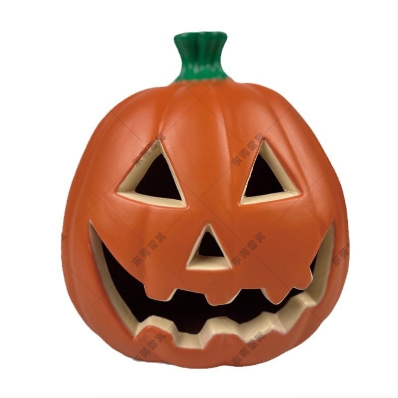 Fúvott műanyag koponyás tök lámpa Halloween és karácsony dekorációhoz
