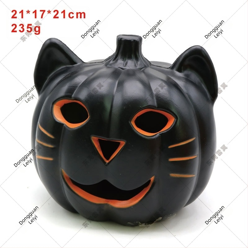 Fúvott műanyag koponyás tök lámpa Halloween és karácsony dekorációhoz