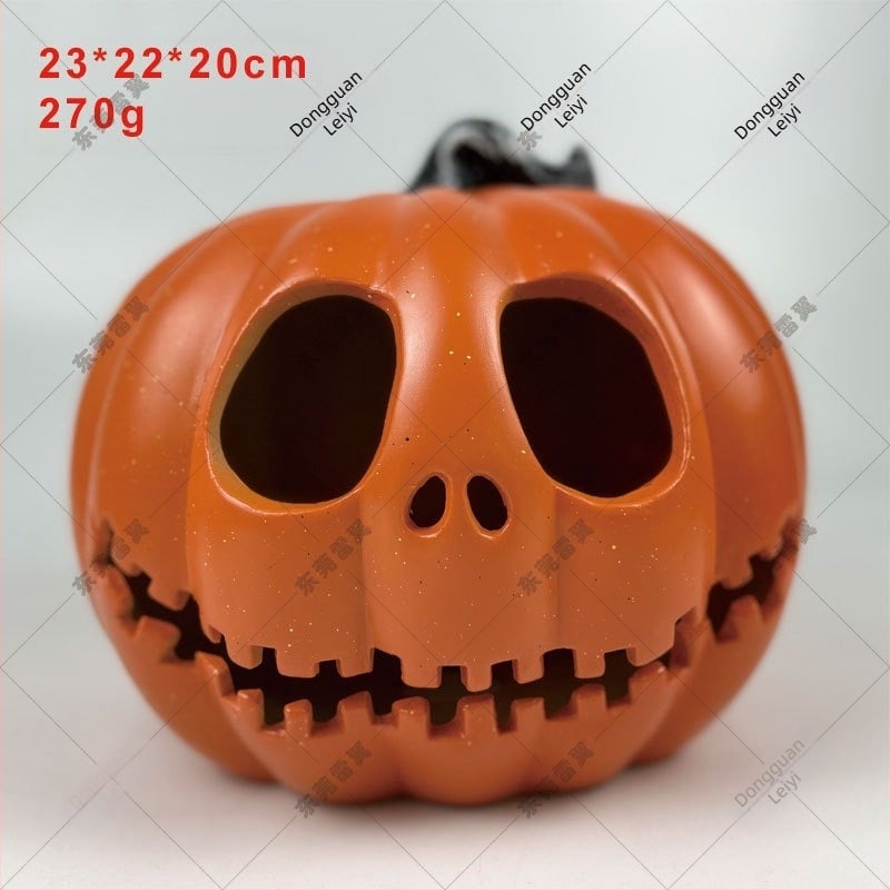Fúvott műanyag koponyás tök lámpa Halloween és karácsony dekorációhoz