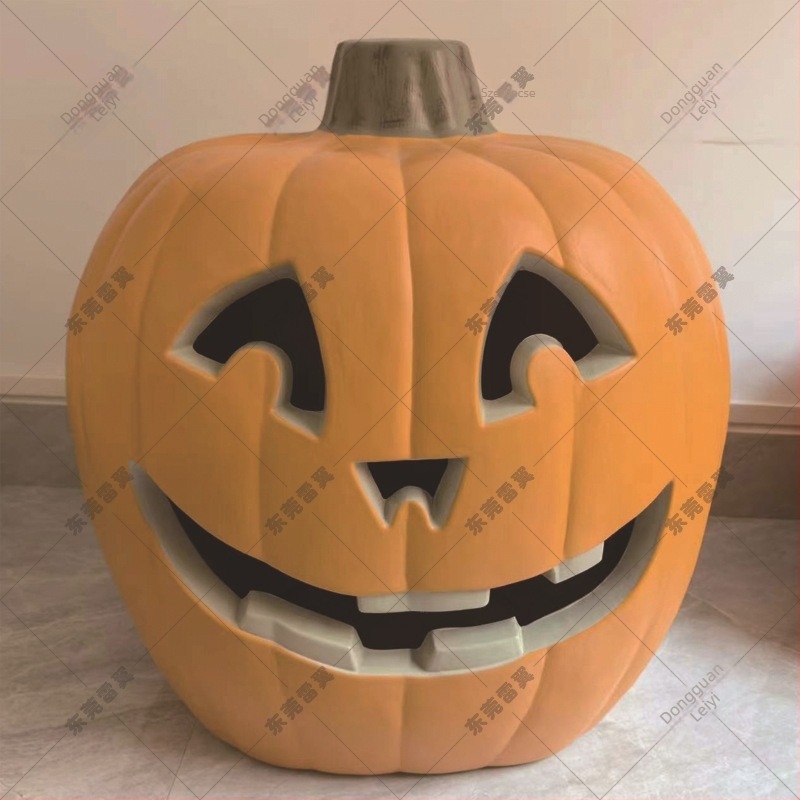 Fúvott műanyag koponyás tök lámpa Halloween és karácsony dekorációhoz