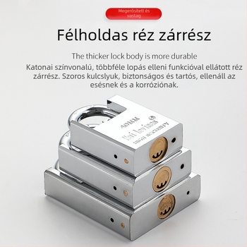 Flat Ring háztartási lakat, g-type modell, réz anyagú, kis ajtók tűzvédelmi célokra