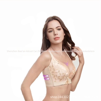 Formázó melltartó teljes kosárral, vékony formázó kosár, Spandex/Lycra anyag, rögzített dupla pántok, hátul négy soros záródás