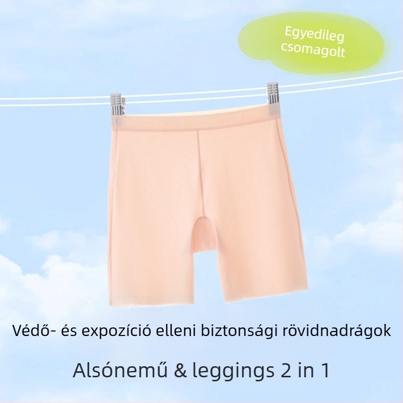 Lányok Class A biztonsági alul-alsó rövidnadrág, Ice Silk anyag, Nylon 72%, 8 év feletti gyermekeknek (140 cm felett), Nyár 2025