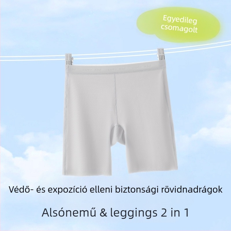 Lányok Class A biztonsági alul-alsó rövidnadrág, Ice Silk anyag, Nylon 72%, 8 év feletti gyermekeknek (140 cm felett), Nyár 2025