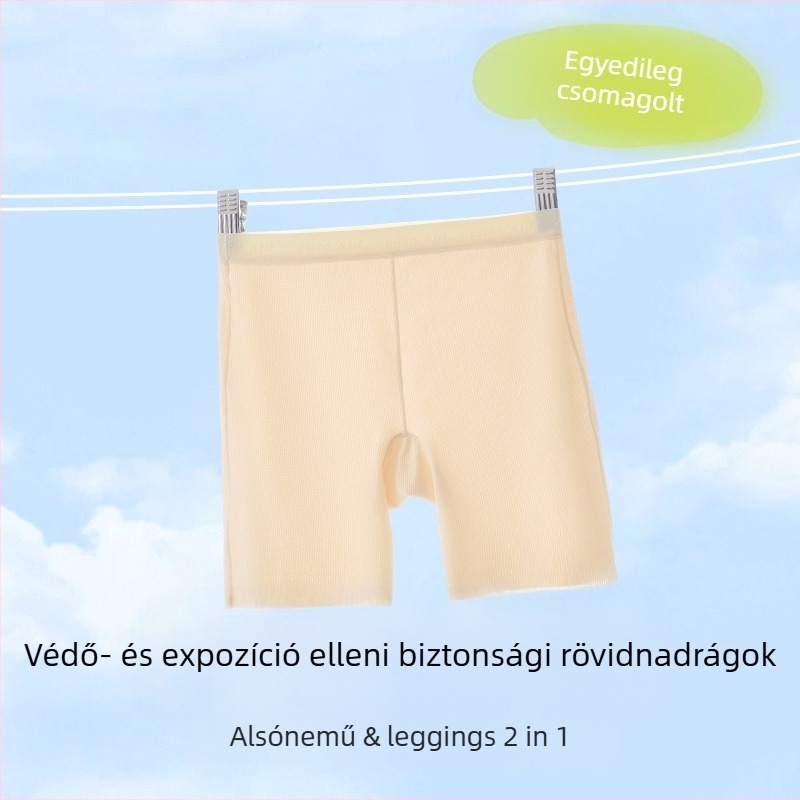 Lányok Class A biztonsági alul-alsó rövidnadrág, Ice Silk anyag, Nylon 72%, 8 év feletti gyermekeknek (140 cm felett), Nyár 2025