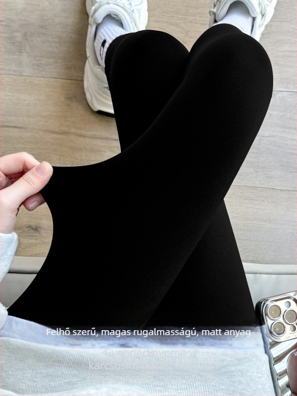 Női fleece belsővel bélelt leggings, meleg ősz-télre, plusz méret, vastag és szoros, gyémántos steppelt mintával