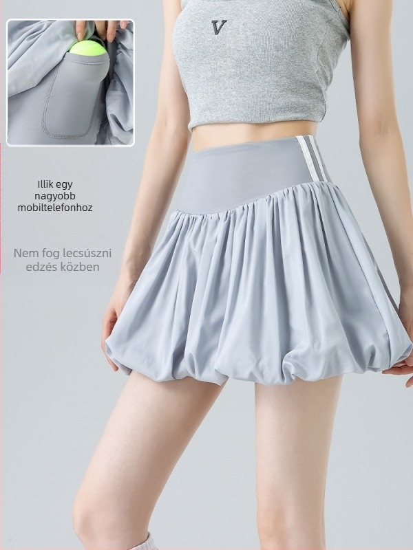 Magas derekú virágmotívumos szoknya golfhoz és teniszhez – elasztikus anyag, nyári viselet, 2025