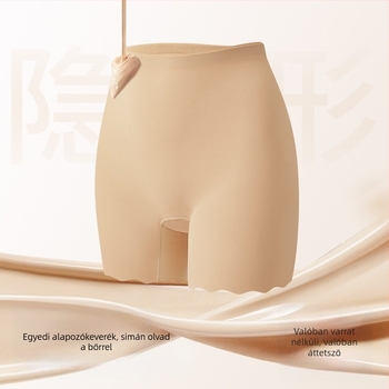 Női magas derekú biztonsági rövidnadrág Ice Silk anyagból, kötött nylon 66,6%, Mulberry selyem ágyék‑bélés 5%, anti-expozíció