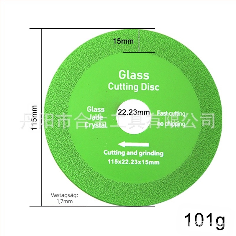Gyémánt ultra vékony penge kerámia, jade, üveg és csempe vágására és csiszolására