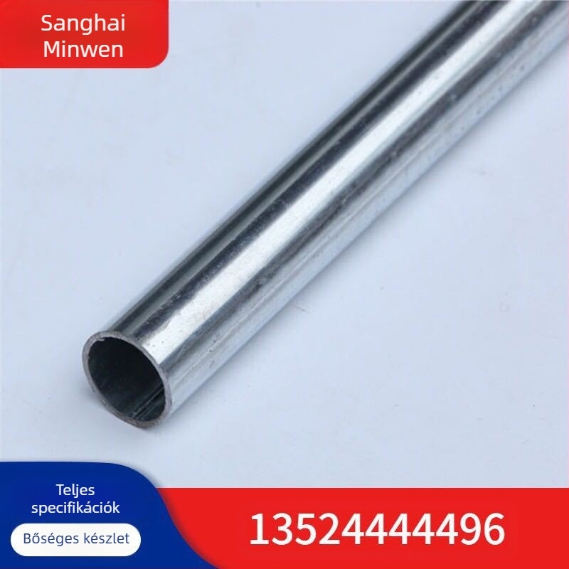 JDG galvanizált vezetékcső elektromos telepítéshez — vasból, megmunkált, belső Ø19,5 mm, alkalmas otthoni és ipari felhasználásra és dekoratív vonalvezetésre