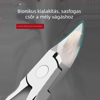 Rozsdamentes acél körömcsipesz, hordozható pedikűr csipesz és többfunkciós csipesz