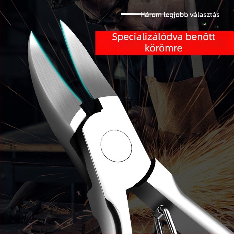 Rozsdamentes acél körömcsipesz, hordozható pedikűr csipesz és többfunkciós csipesz