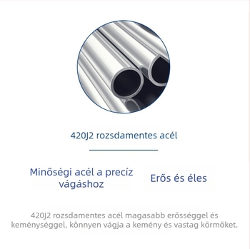 Körömvágó készlet körömágy- és benőtt köröm eszközzel – rozsdamentes acél, hordozható