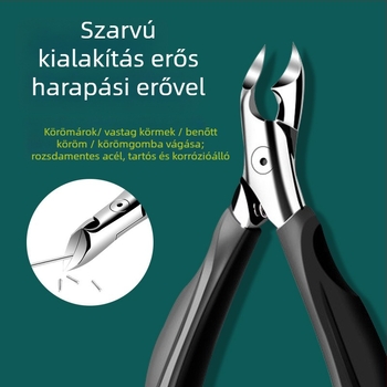 Körömvágó készlet körömágy- és benőtt köröm eszközzel – rozsdamentes acél, hordozható