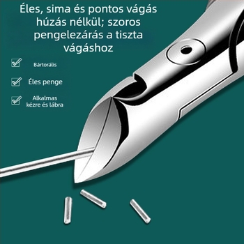 Körömvágó készlet körömágy- és benőtt köröm eszközzel – rozsdamentes acél, hordozható