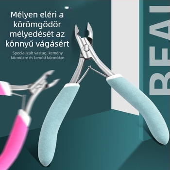 Körömbarázdához tervezett csipesz, rozsdamentes acél, univerzális használat, Xinhexing márka, multifunkcionális csipesz